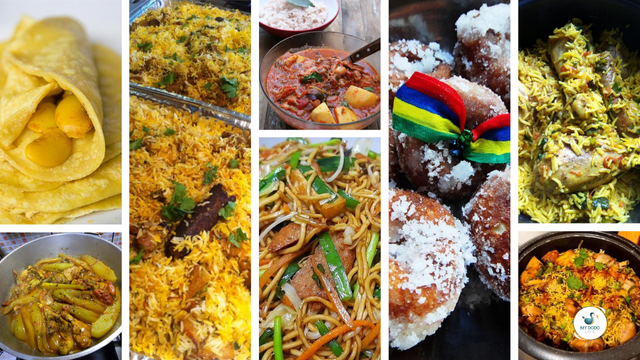 Spécialités de la cuisine mauricienne servies dans un restaurant local