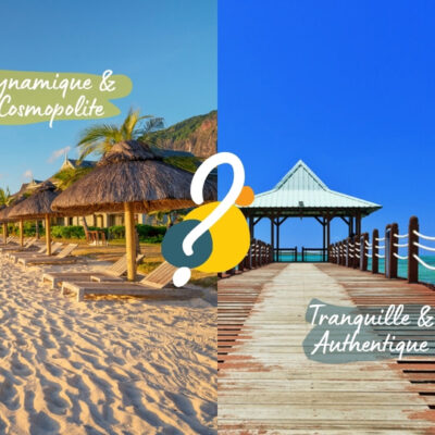 La côte est ou ouest île Maurice