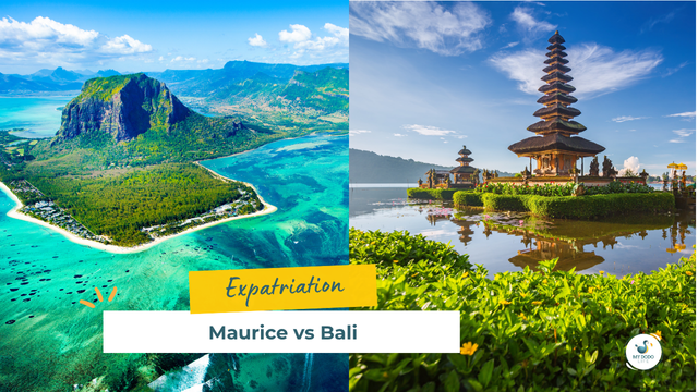 Comparatif Île Maurice vs Bali : visas, communautés expats et coût de la vie
