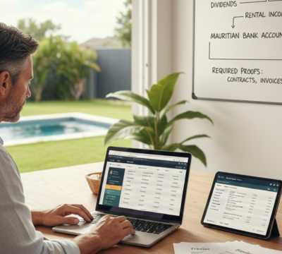 Recevoir des revenus étrangers à Maurice (dividendes, loyers, freelance) et justifier les flux