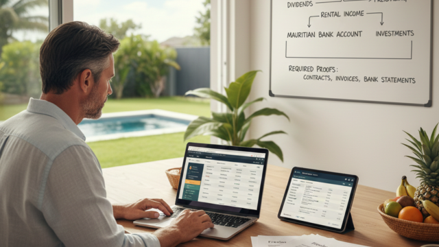 Recevoir des revenus étrangers à Maurice (dividendes, loyers, freelance) et justifier les flux