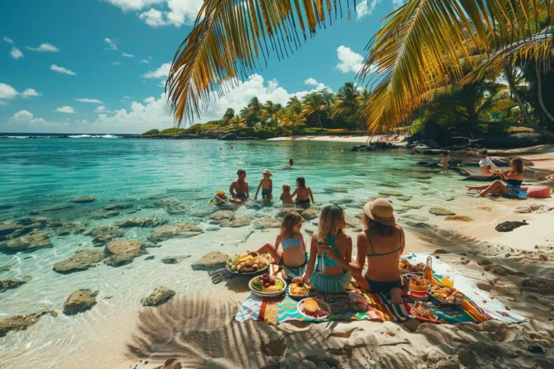 Pique nique à l'Île Maurice